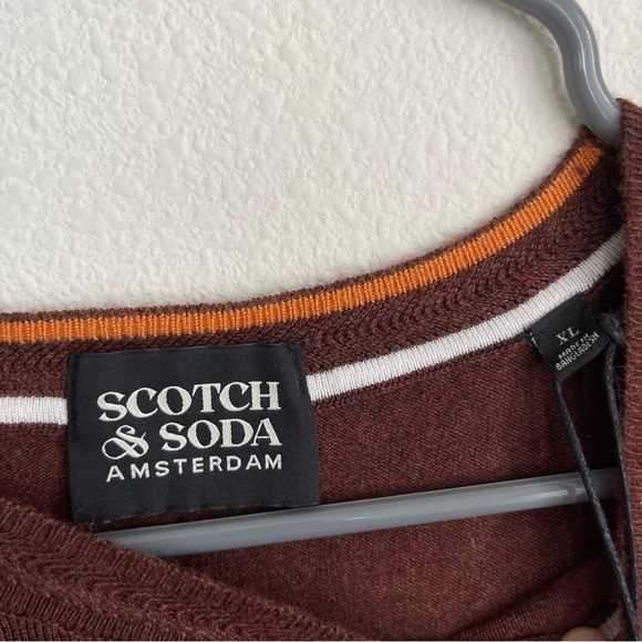 Scotch and Soda Classic Melange Rust Sweater Pullover - Picture 5 of 8